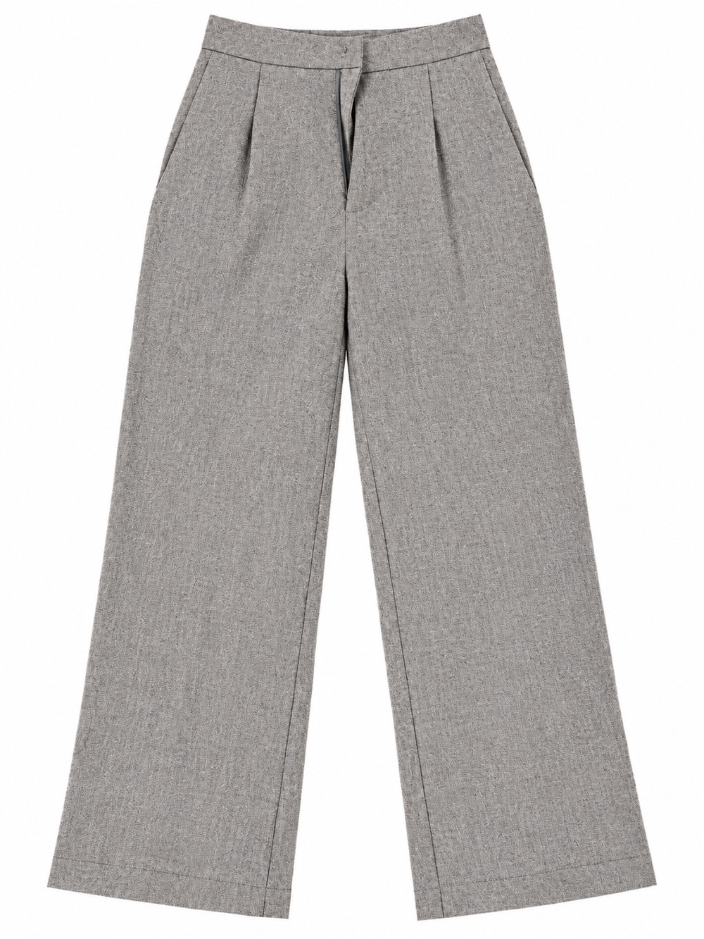 NEW!SHEIN Wide-Leg Pleated Trousers